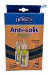 Dr Browns - Dr Browns Anti - Colic Baby Glass Bottle(0m+)2x120ml - 1331 - Pharmazone - 