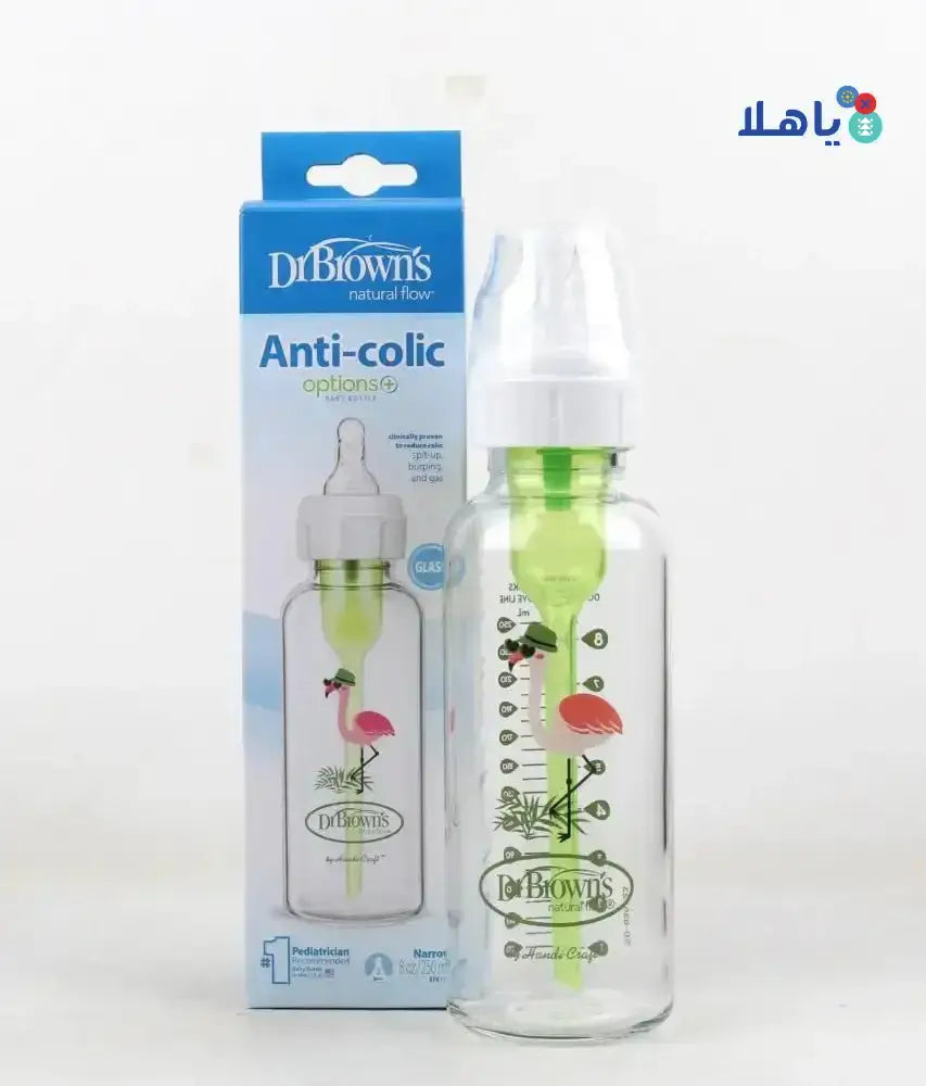 Dr Browns - Dr Browns Anti - Colic Glass Bottle(0m+) 250ml - 0785 - Pharmazone - 