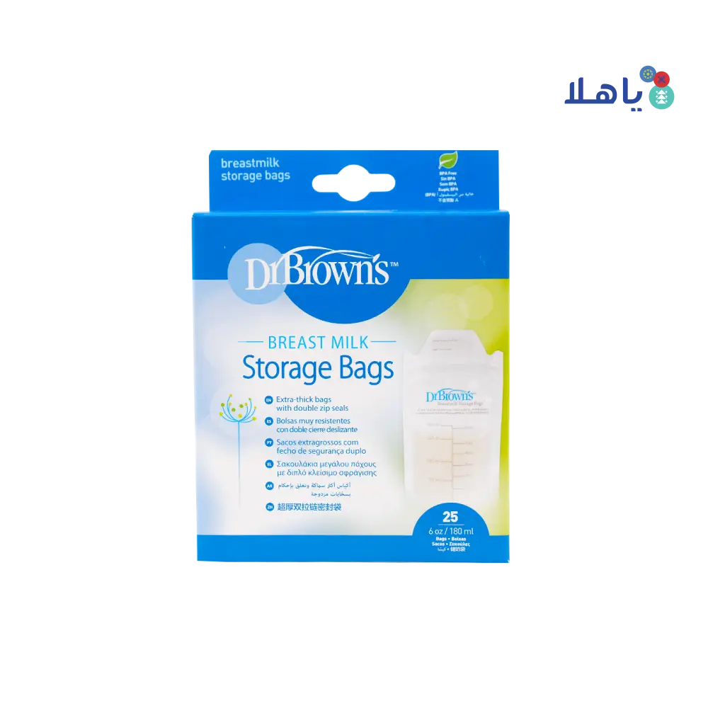 Dr Browns Breast Milk Storage Bags 180mlx25Pcs-2086