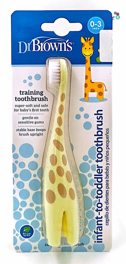 Dr.Browns Infant-To-Toddler ToothBrush(0-3 Year)Giraffe-6764