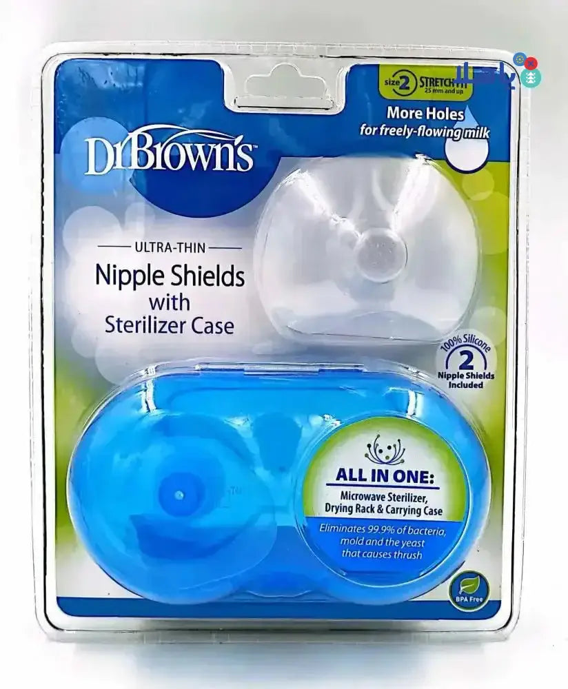 Dr Browns - Dr Browns Nipple Shields With Sterilizer Case 2pcs - 6399 - Pharmazone - 