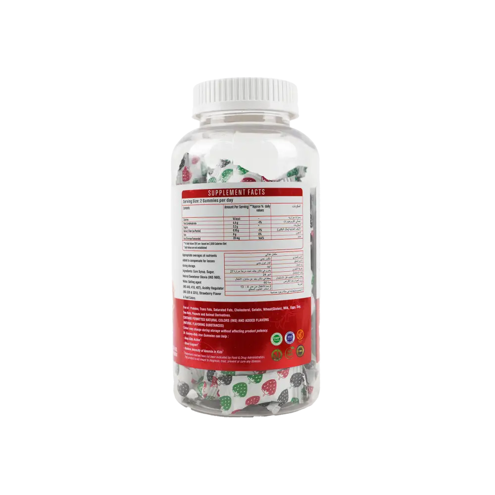 DR.Gummy Kids Iron 60 Gummies-Strawberry