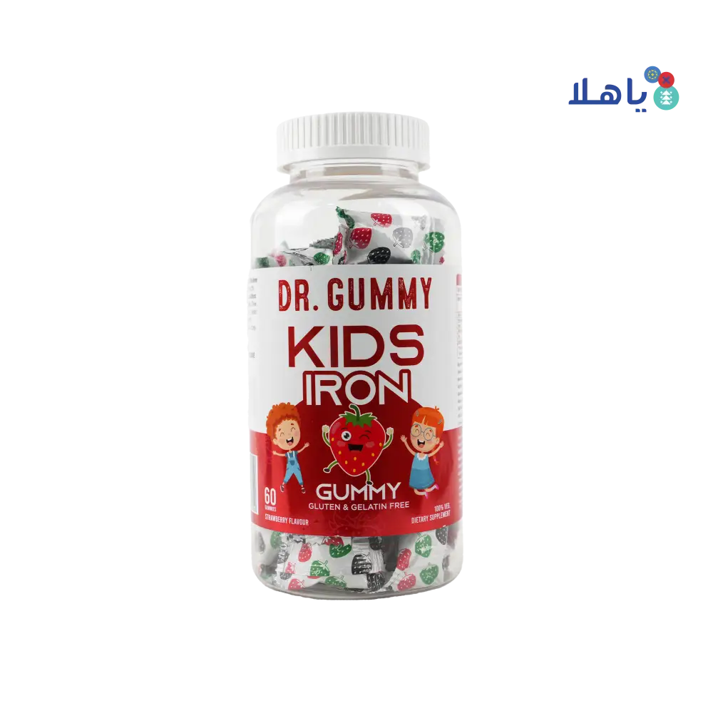 DR.Gummy Kids Iron 60 Gummies-Strawberry