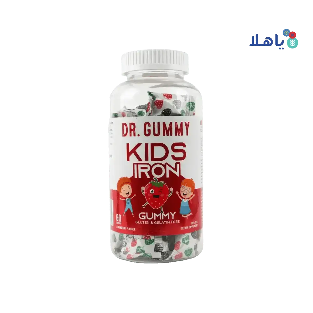 Enzymes Pharmaceuticals - DR.Gummy Kids Iron 60 Gummies - Strawberry - Pharmazone - 