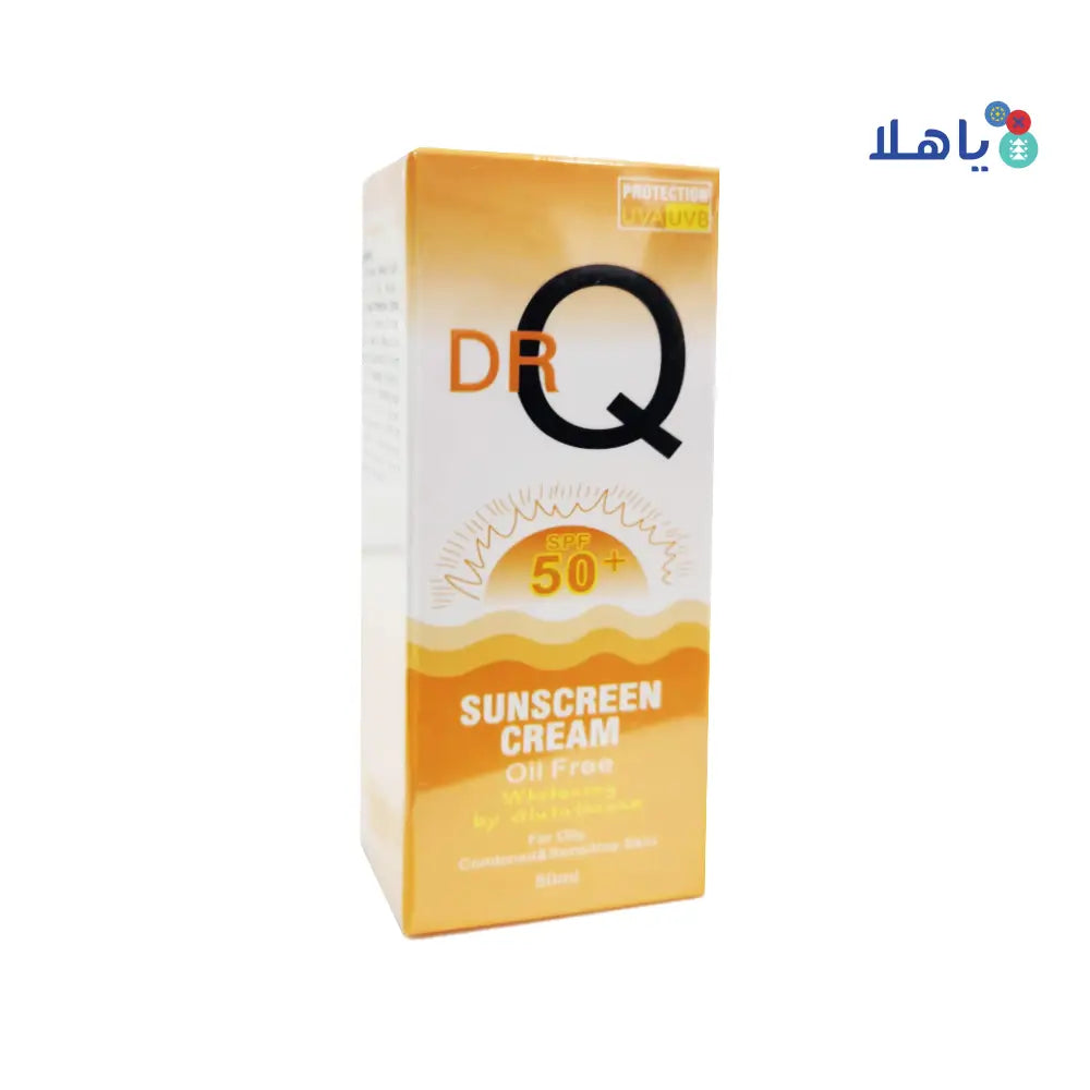 DR.Q SPF50+ SUNSCREEN WHITENING OIL FREE CREAM 50ML-OILY