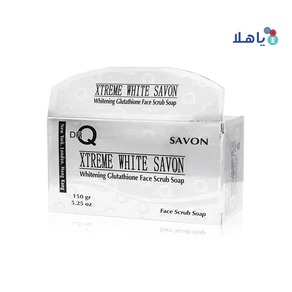 DR.Q XTREME WHITE SAVON FACE SCRUB SOAP 150GM