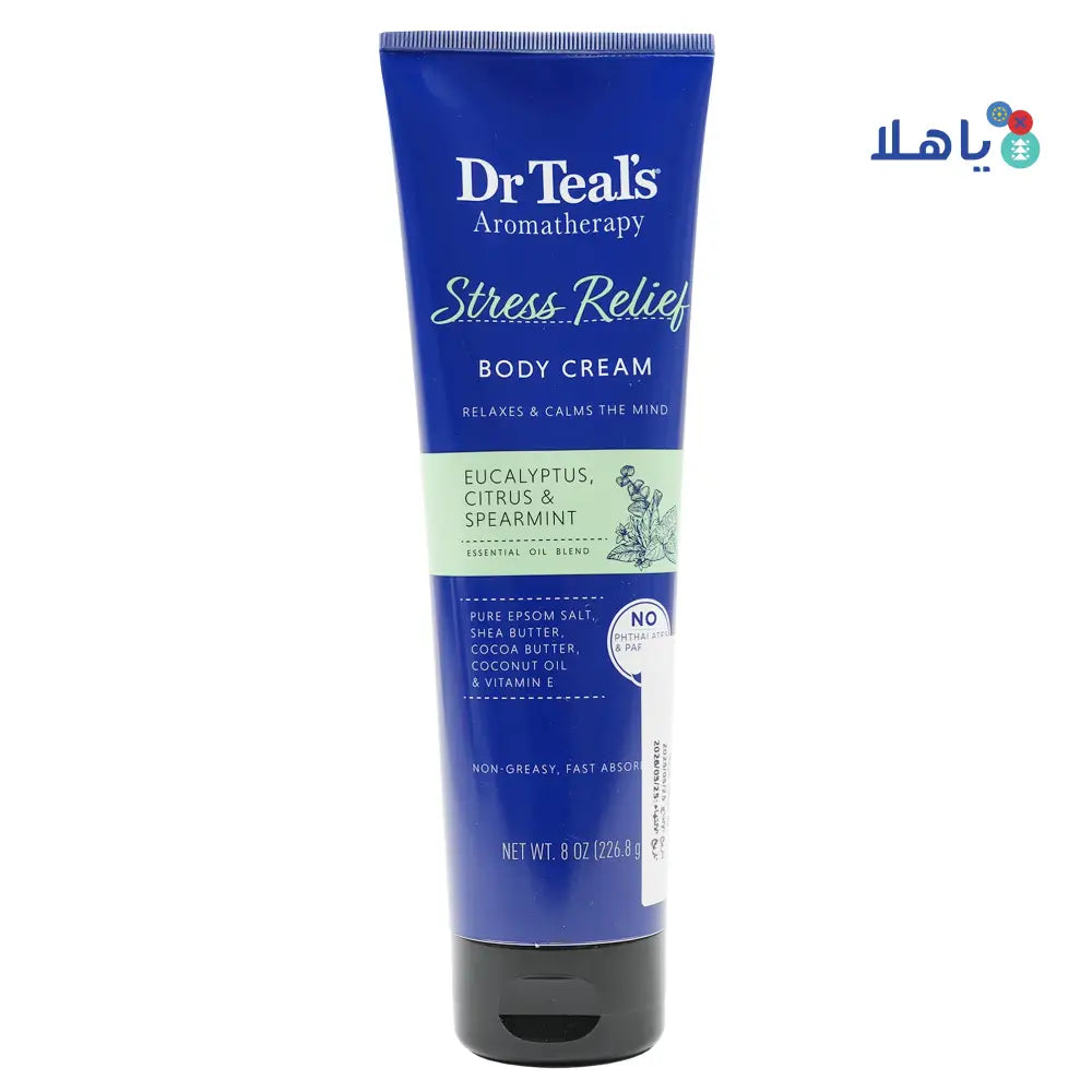 Dr Teals Aromatherapy StressRelief BodyCream226.8g-Spearmint