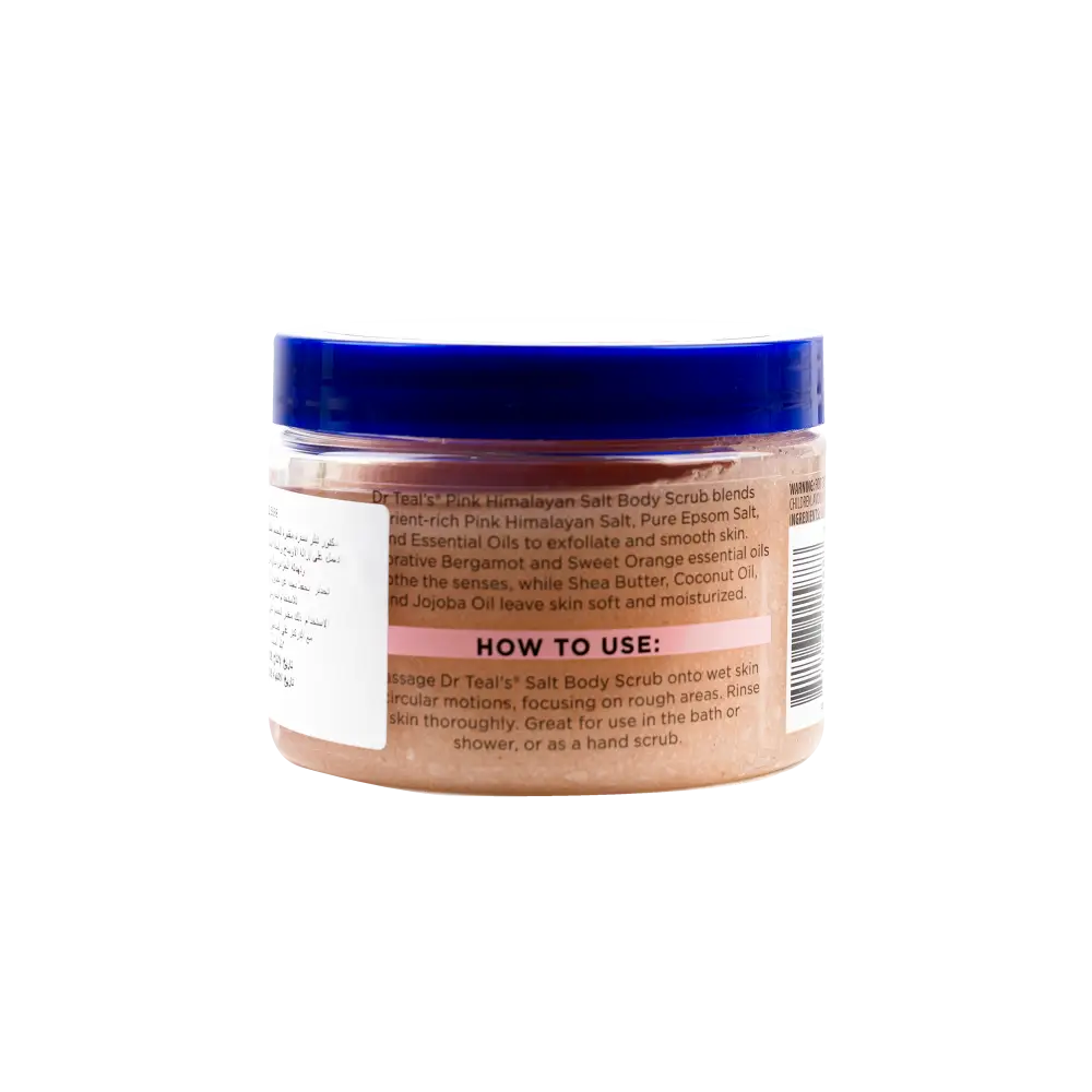 Dr Teals Pink Himalayan Salt Scrub 454g– Restore & Replenish