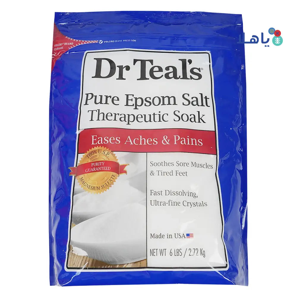 Dr Teals Pure Epsom Salt 2.72kg-Eases Aches & Pains