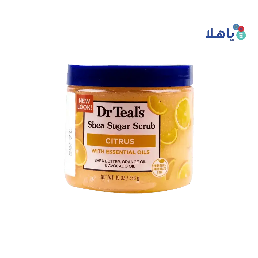 DR TEALS - Dr Teals Shea Sugar Scrub 538g â€“ Citrus - Pharmazone - 