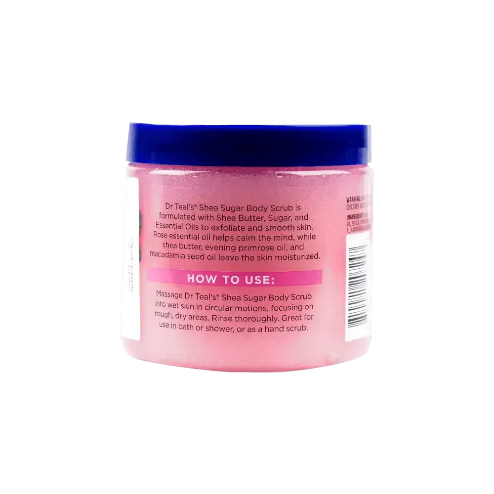 DR TEALS - Dr Teals Shea Sugar Scrub 538g â€“ Rose - Pharmazone - 