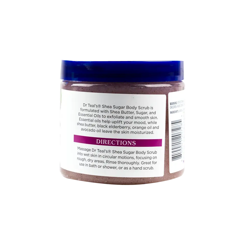 Dr Teals Shea Sugar Scrub 538g – Black Elderberry