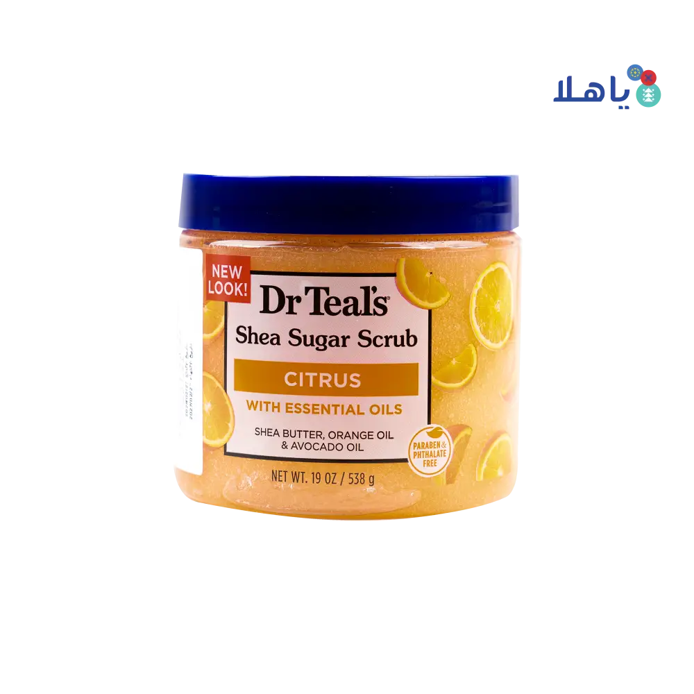 Dr Teals Shea Sugar Scrub 538g – Citrus