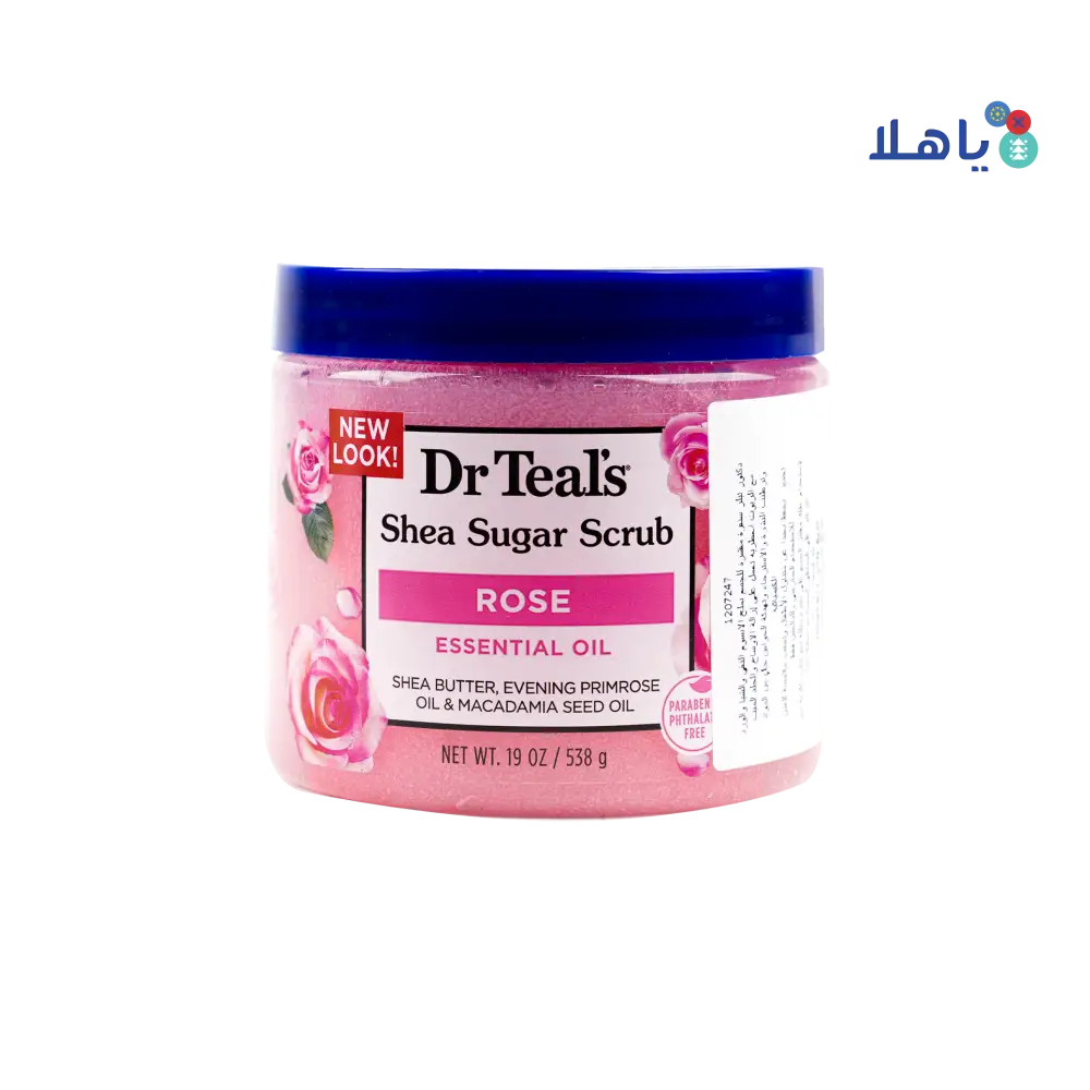 Dr Teals Shea Sugar Scrub 538g – Rose