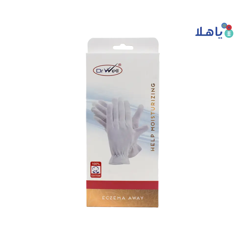 Dr Well Help Moisturizing Gloves White-L