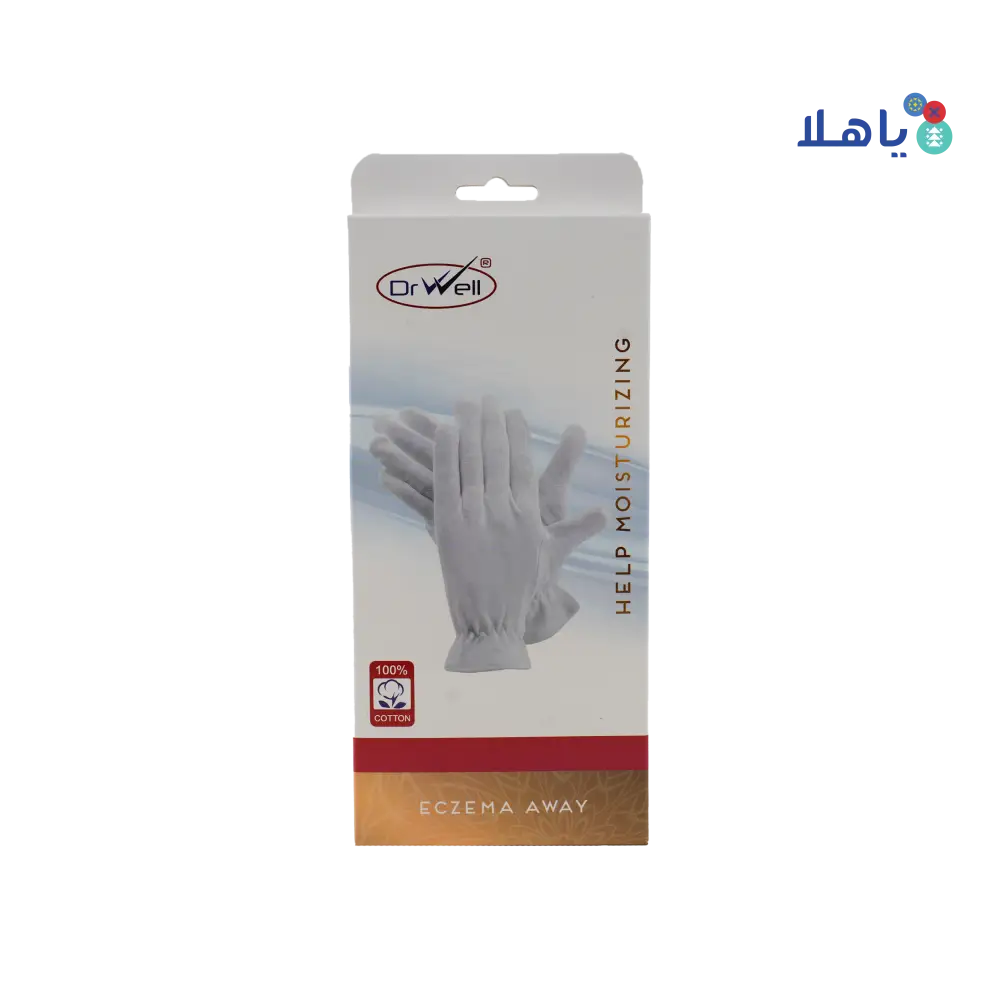 Dr Well Help Moisturizing Gloves White-M