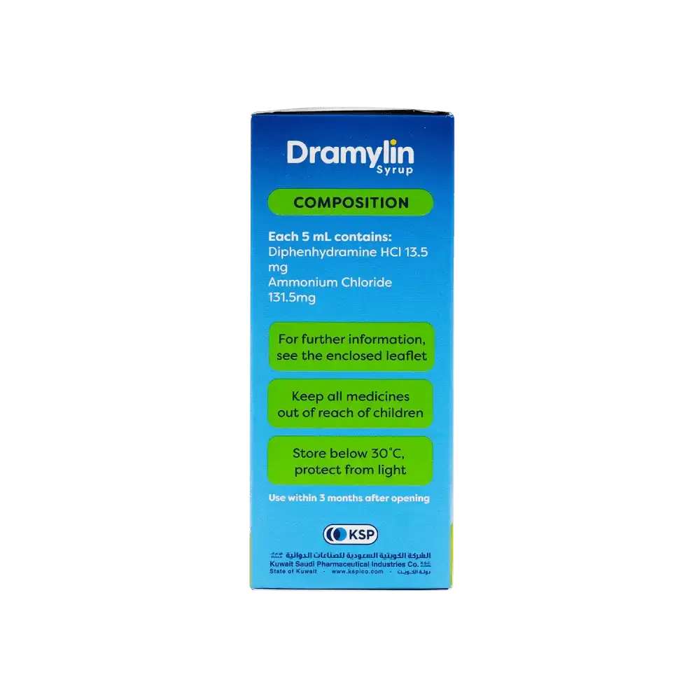 KSPICO - Dramylin Syrup 120 Ml - Pharmazone - 