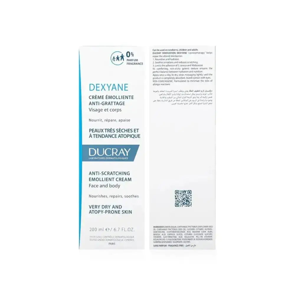 DUCRAY - DUCRAY DEXYANE ANTI - SCRATCHING EMOLLIENT CREAM 200ML - Pharmazone - 