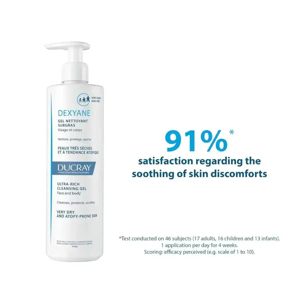 DUCRAY - DUCRAY DEXYANE ULTRA - RICH CLEANSING GEL 400ML - Pharmazone - 