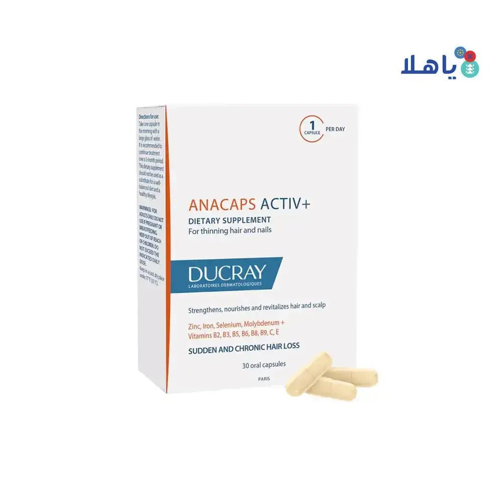 DUCRAY - Ducray Anacaps Activ+ 30 Caps - Pharmazone - 