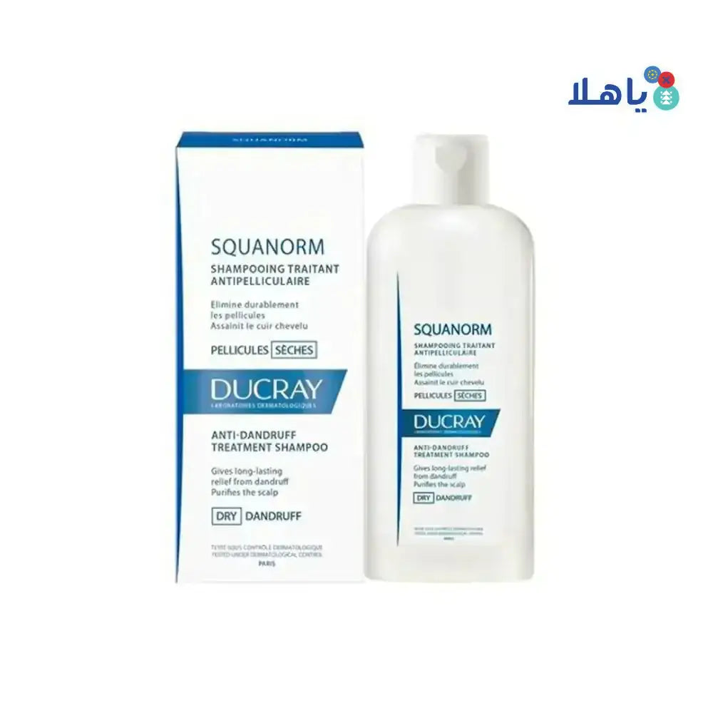 DUCRAY - DUCRAY SQUANORM DRY DANDRUFF SHAMPOO 200ML - Pharmazone - 