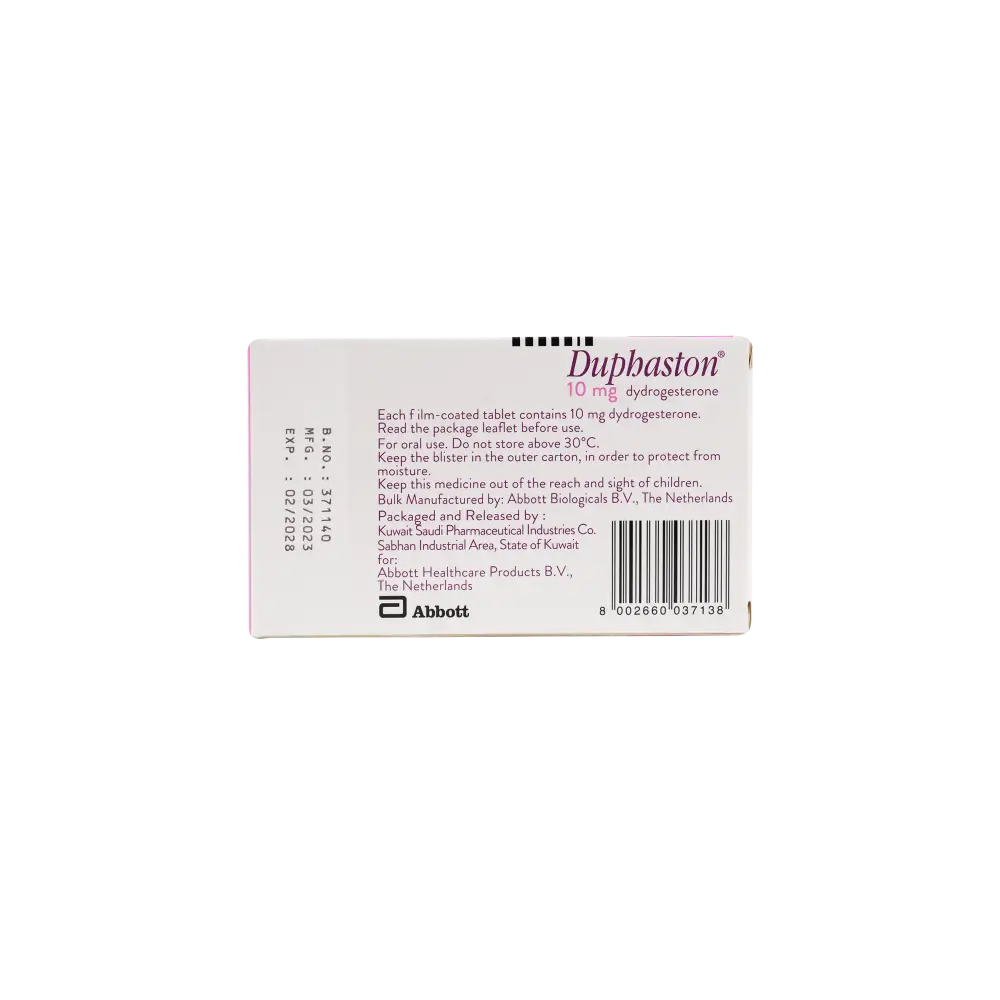 DUPHASTON 10MG 20 TABLETS