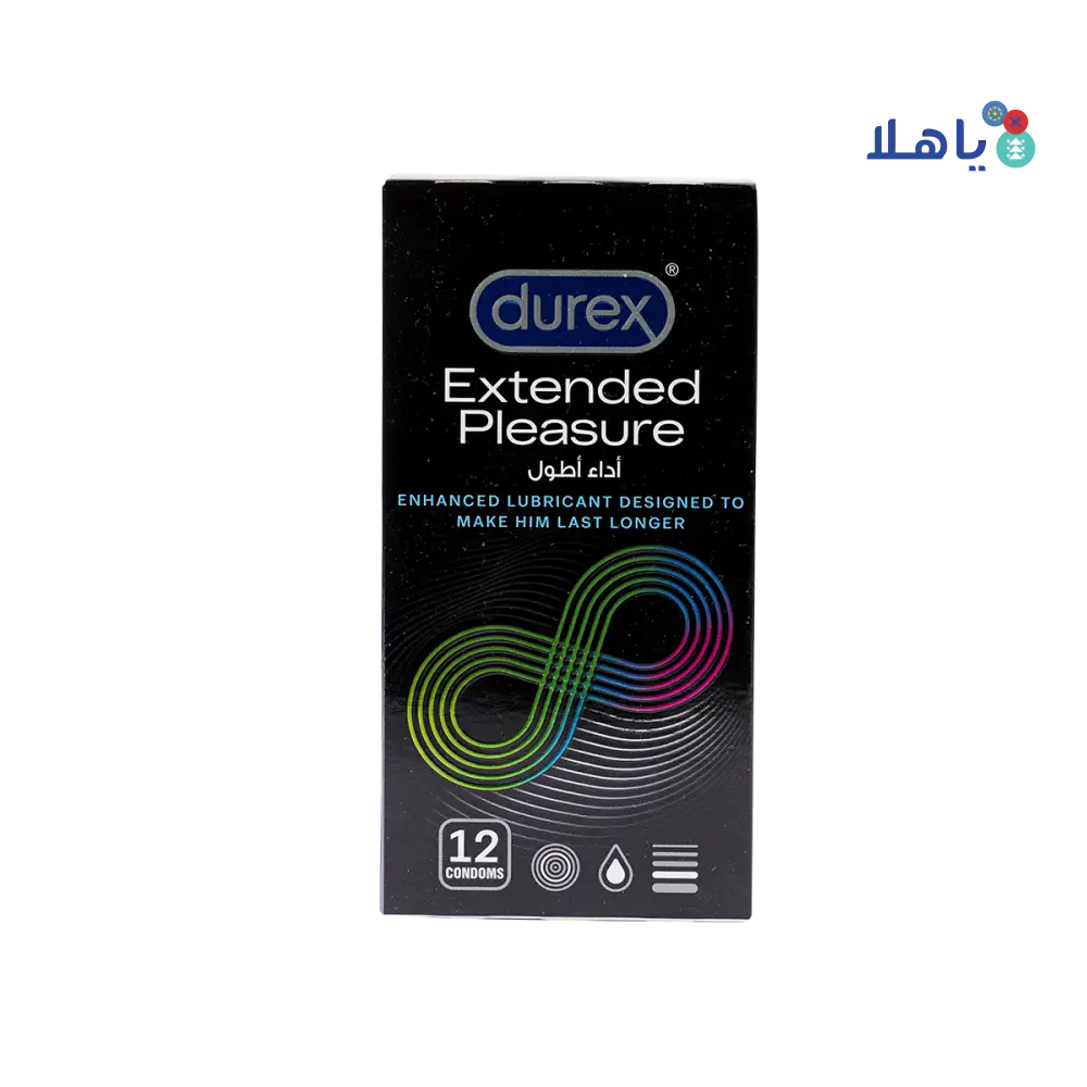 DUREX CONDOM EXTENDED PLEASURE 12S