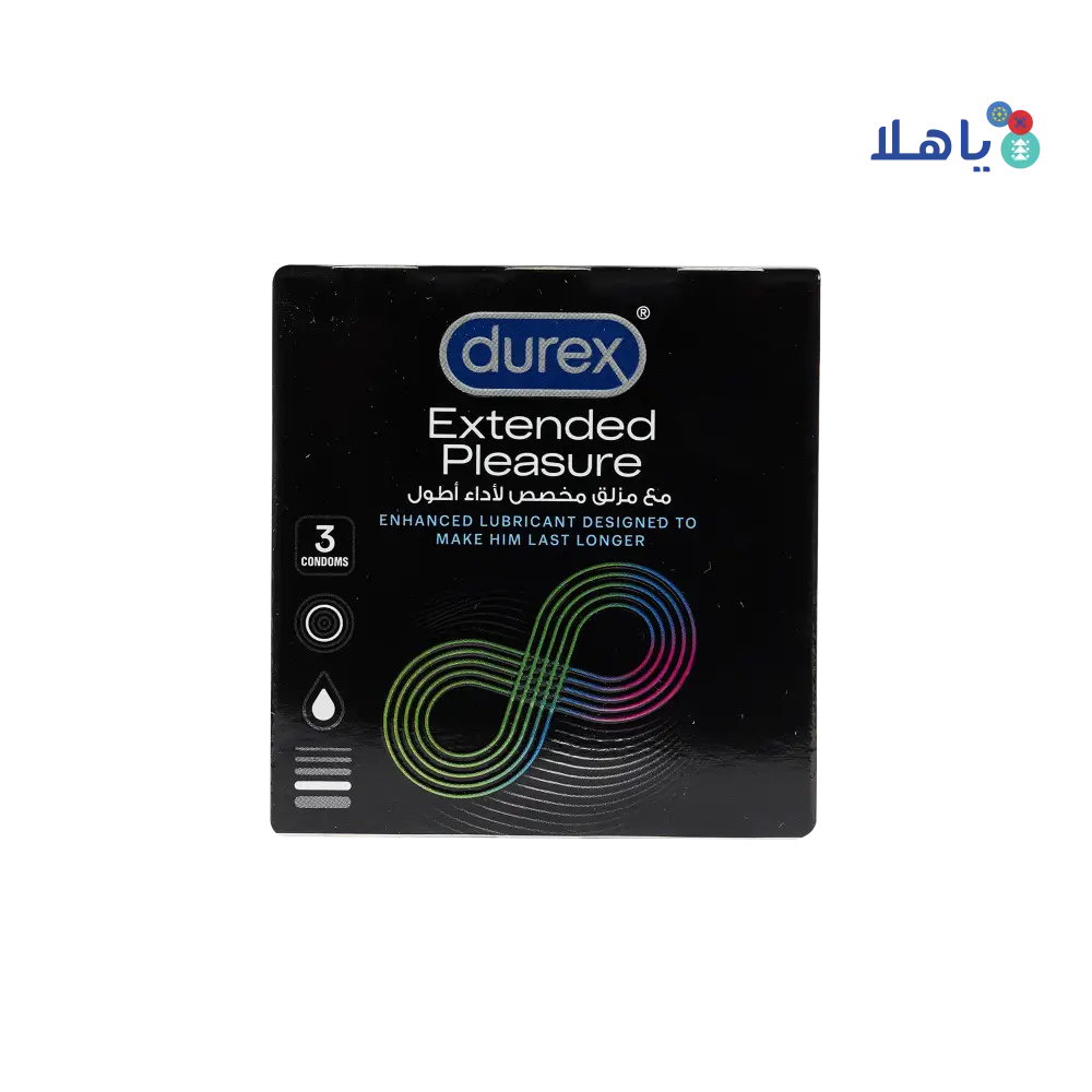 DUREX CONDOM EXTENDED PLEASURE 3S