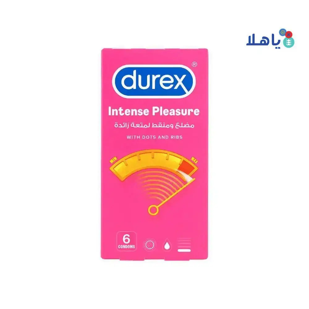 RB DUREX - DUREX CONDOM INTENSE PLEASURE 6 PCS - Pharmazone - 