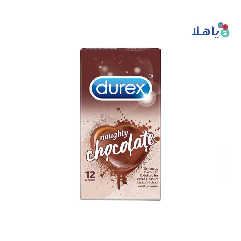 DUREX CONDOM SENSUAL NAUGHTY CHOCOLATE 12PCS