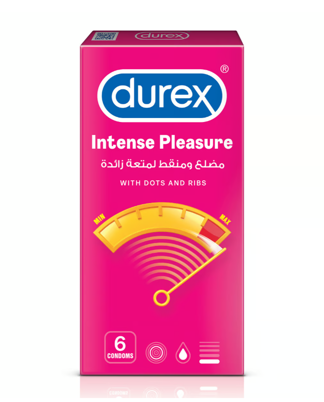 DUREX CONDOM INTENSE PLEASURE 6 PCS