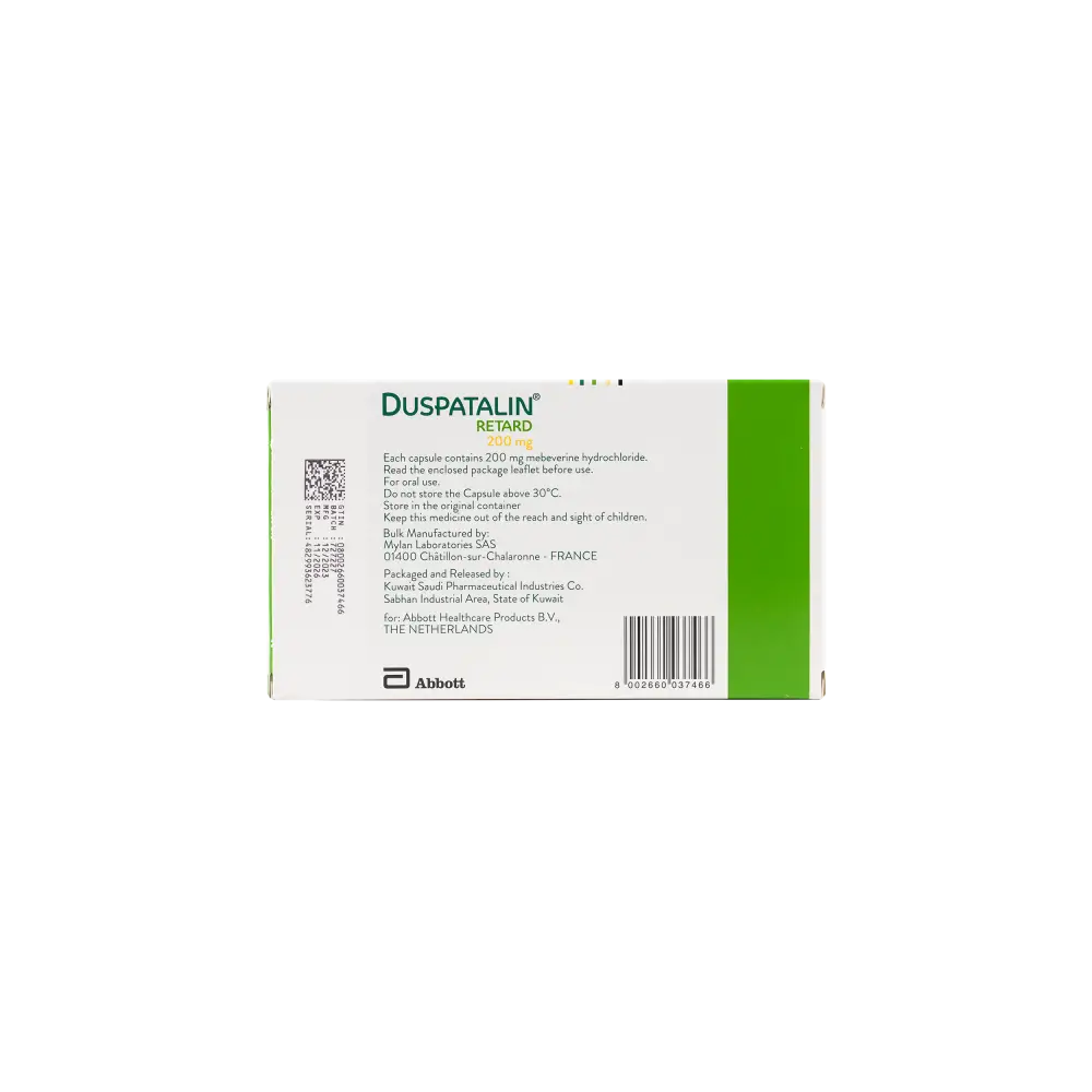 DUSPATALIN RETARD 200MG 30 CAP