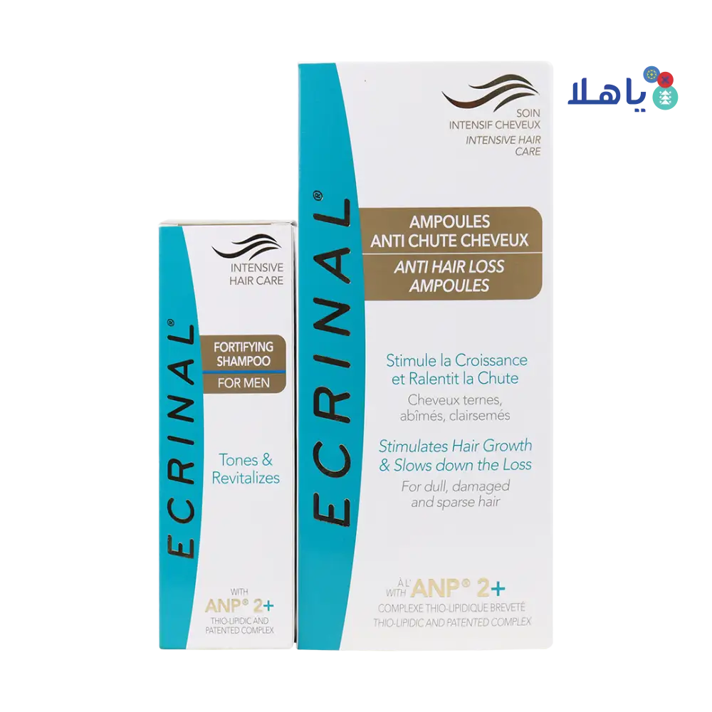 Ecrinal Ampoule + Ecrinal Shampoo Men Set