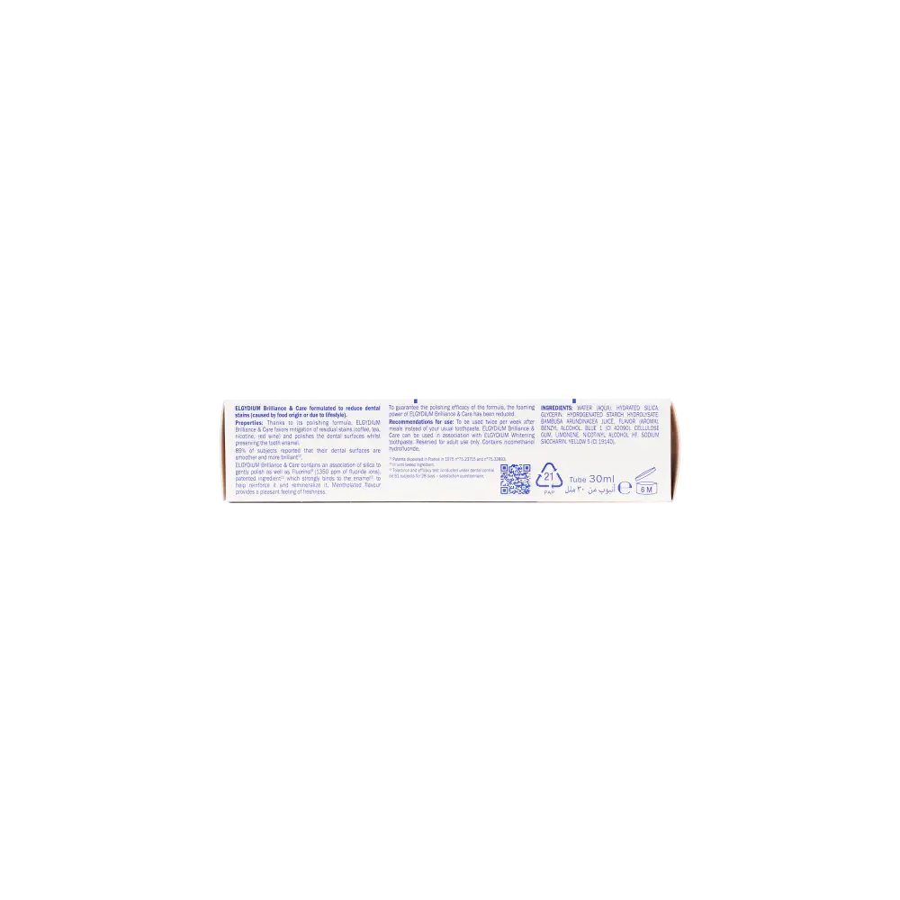 Elgydium Whitening Brilliance & Care Toothpaste 30ml