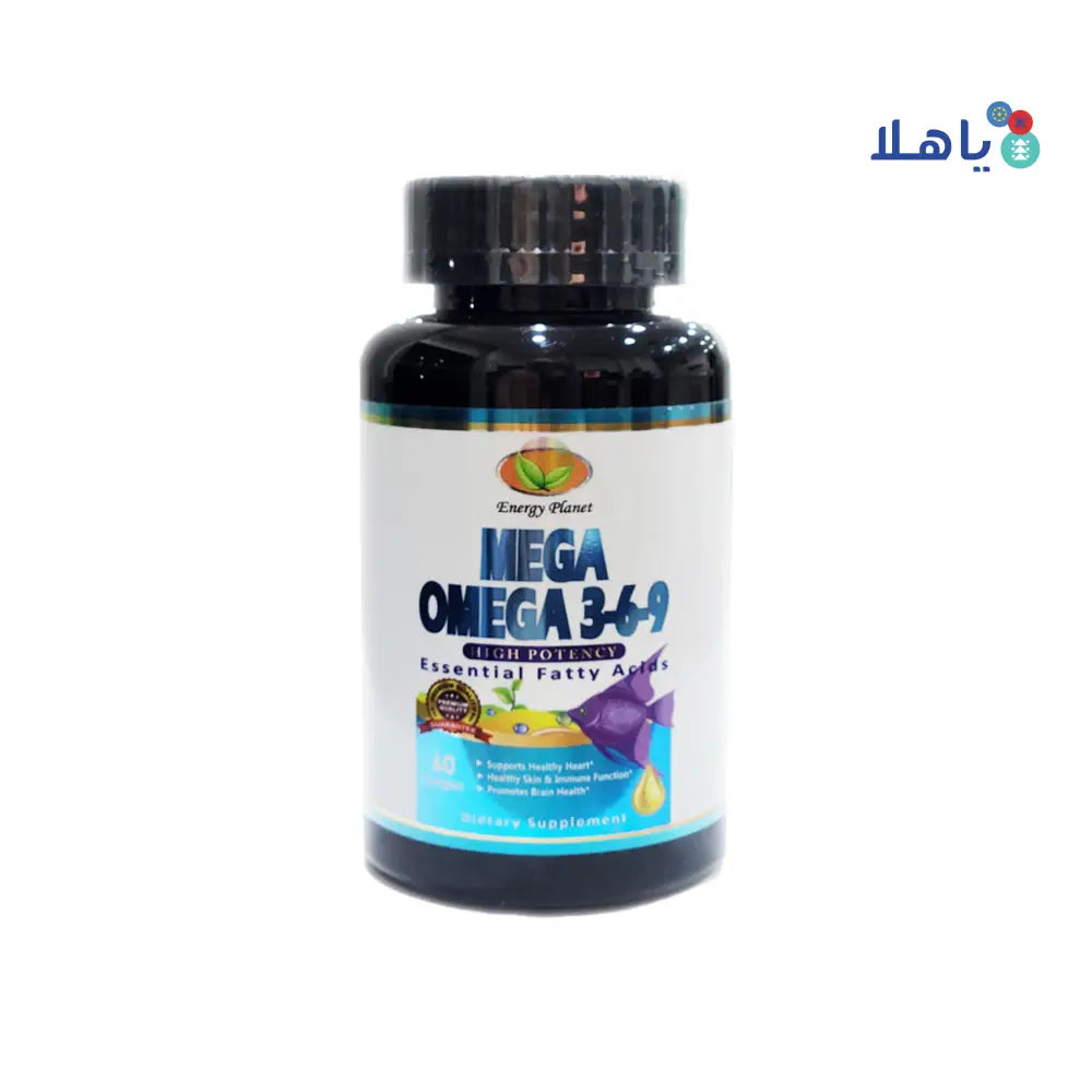 Energy Planet Mega Omega 3-6-9  60 Softgels