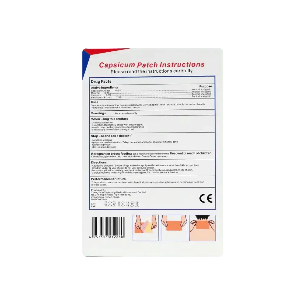 ENOKON - Enokon Pain Relief Heat Capsicum Patch 10pcs - Pharmazone - 