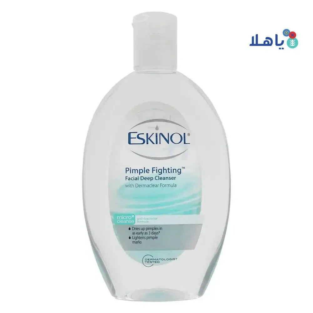 ESKINOL - Eskinol Pimple Fighting Facial Deep Cleanser225ml - Dermaclear - Pharmazone - 