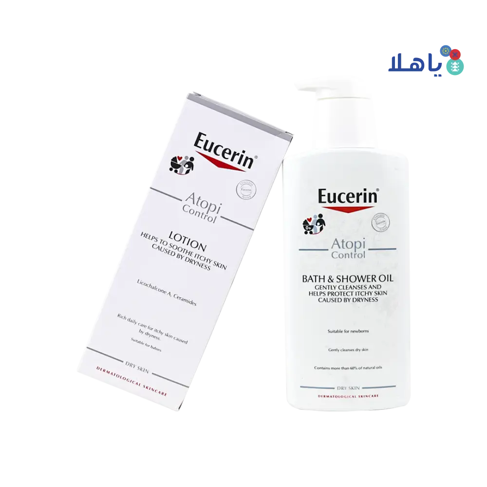 Eucerin Atopi Control Bath & Shower Oil + Body Lotion Set