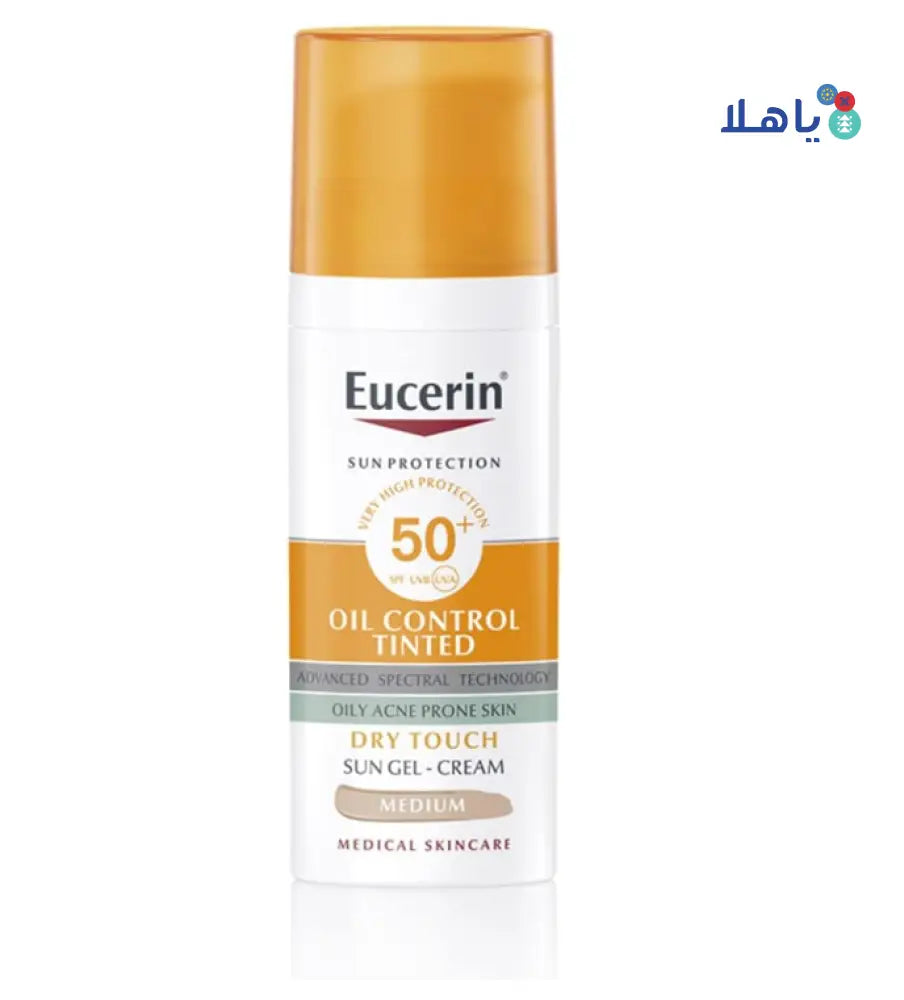 EUCERIN OIL CONTROL SPF50+ SUN TINTED CREAM 50ML-DRY TOUCH