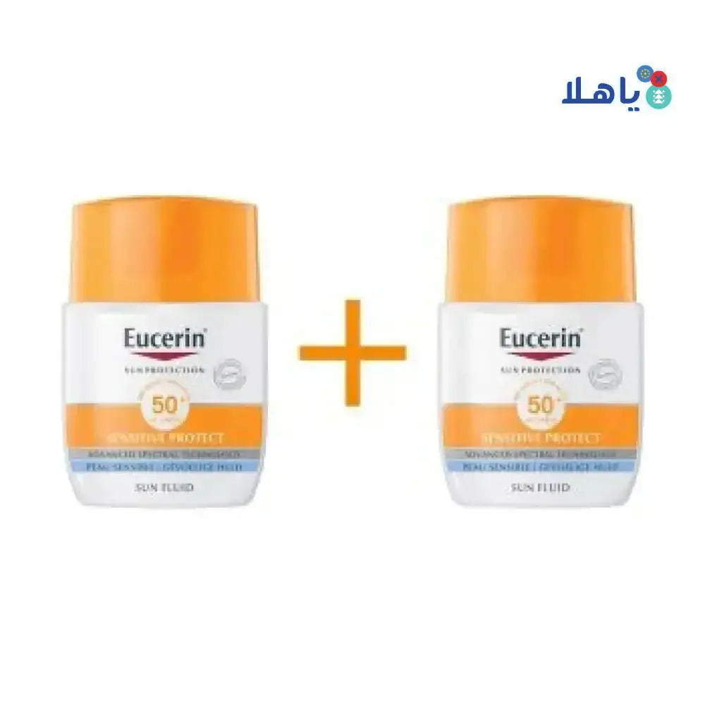 EUCERIN - EUCERIN SPF50 SUN FLUID MATTIFYING 50ML - (1+1) OFFER - Pharmazone - 