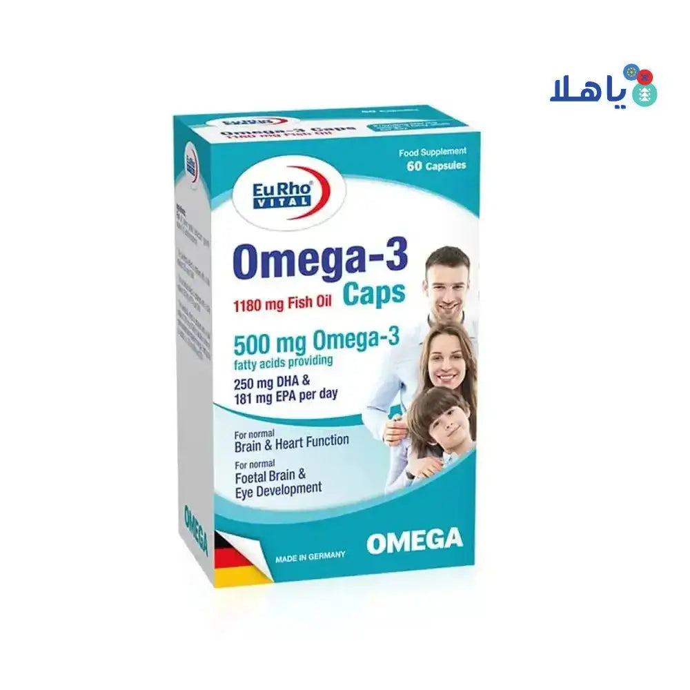 EURO PHARMA - EURO VITAL OMEGA - 3 30 CAPSULES - Pharmazone - 