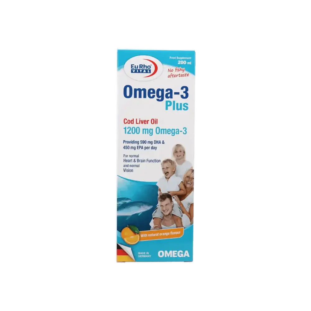 EURO PHARMA - Euro Vital Omega - 3 Plus Syrup 200Ml - Pharmazone - 