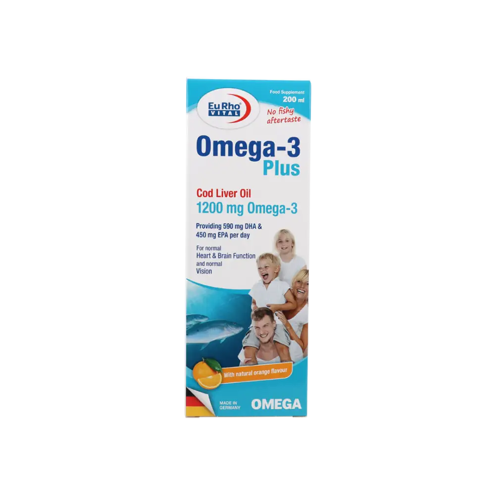 EURO VITAL OMEGA-3 PLUS SYRUP 200ML