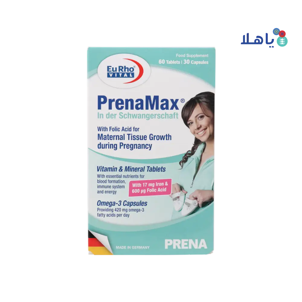 EURO VITAL PRENAMAX DURING PREGNACY 60T+30C