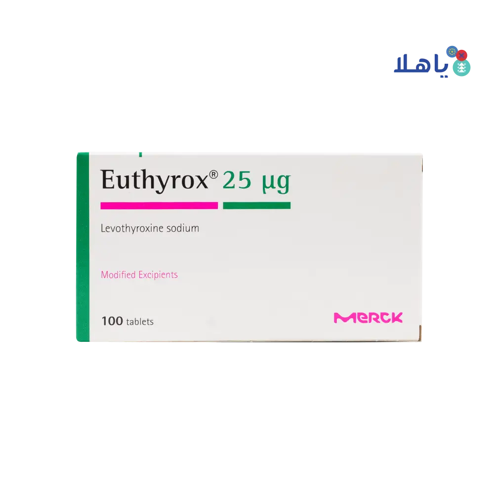 EUTHYROX  25MCG 100 TAB