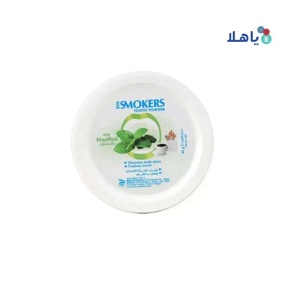 Eva Smokers - Eva Smokers Tooth Powder With Menthol 40G - Pharmazone - 