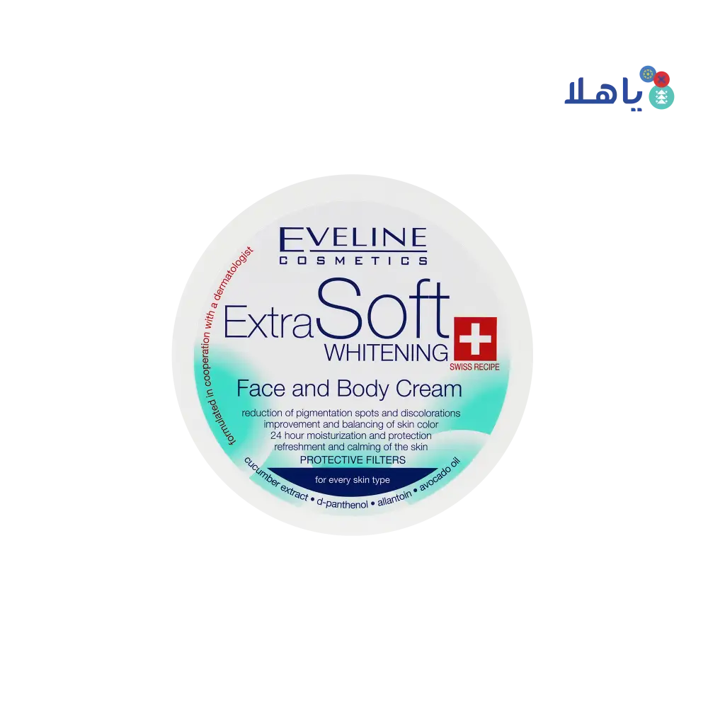 Eveline Extra Soft Whitening Face & Body Cr 175ml