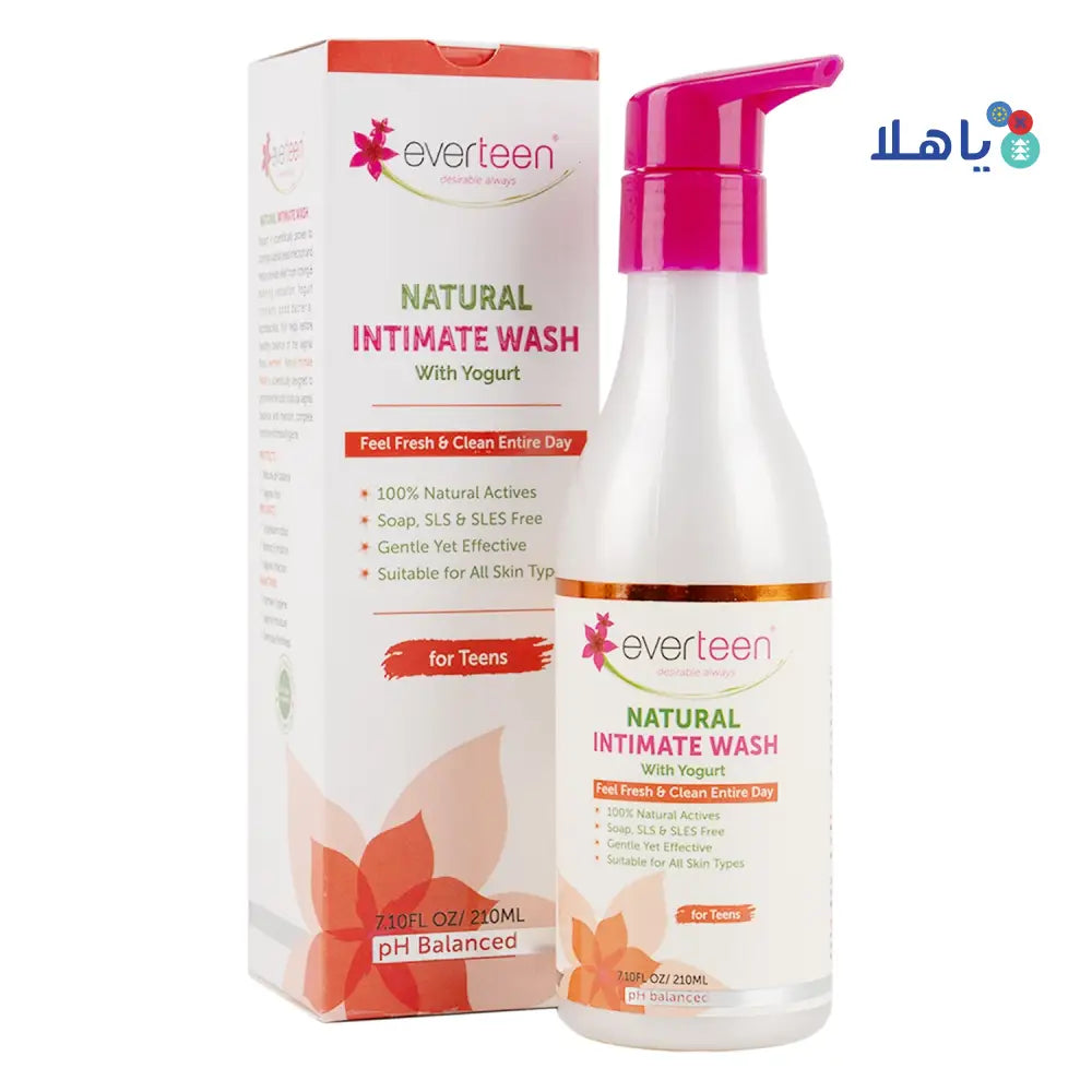 Everteen Natural Intimate Wash With Yogurt 210ml