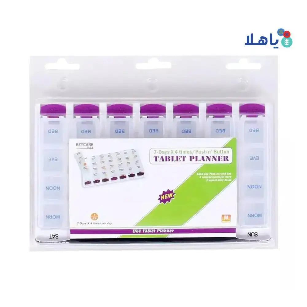 Ezycare Plus - EZYCARE PLUS 7 - DAYS X 4 TIMES TABLET PLANNER (M) 17124 - Pharmazone - 