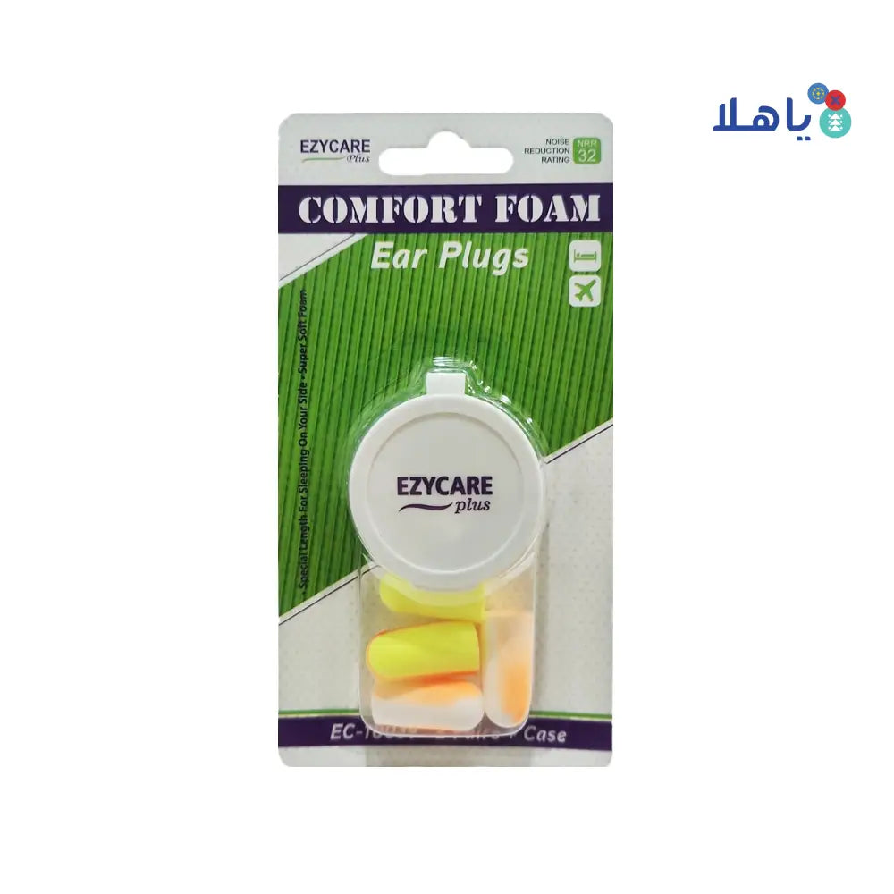 EZYCARE PLUS COMFORT FOAM 2 PAIRS+CASE  - 10039